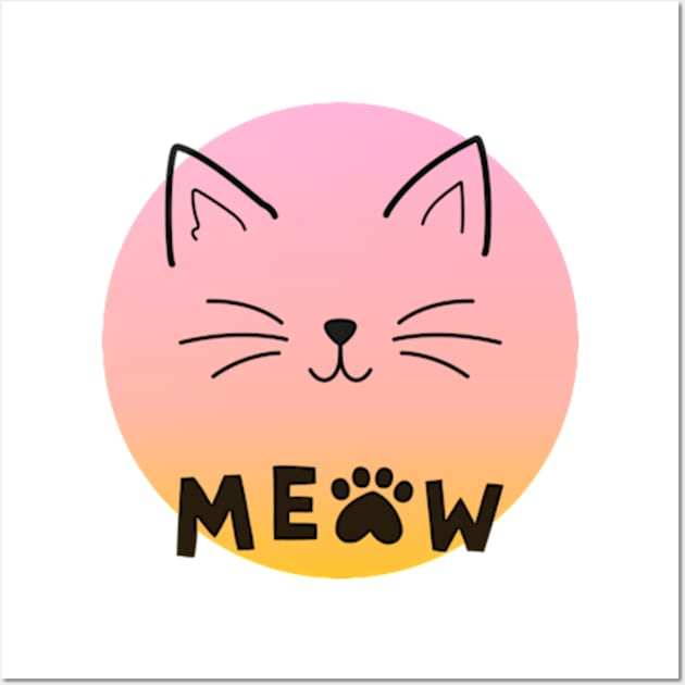 Meow cat Wall Art by Silverwind